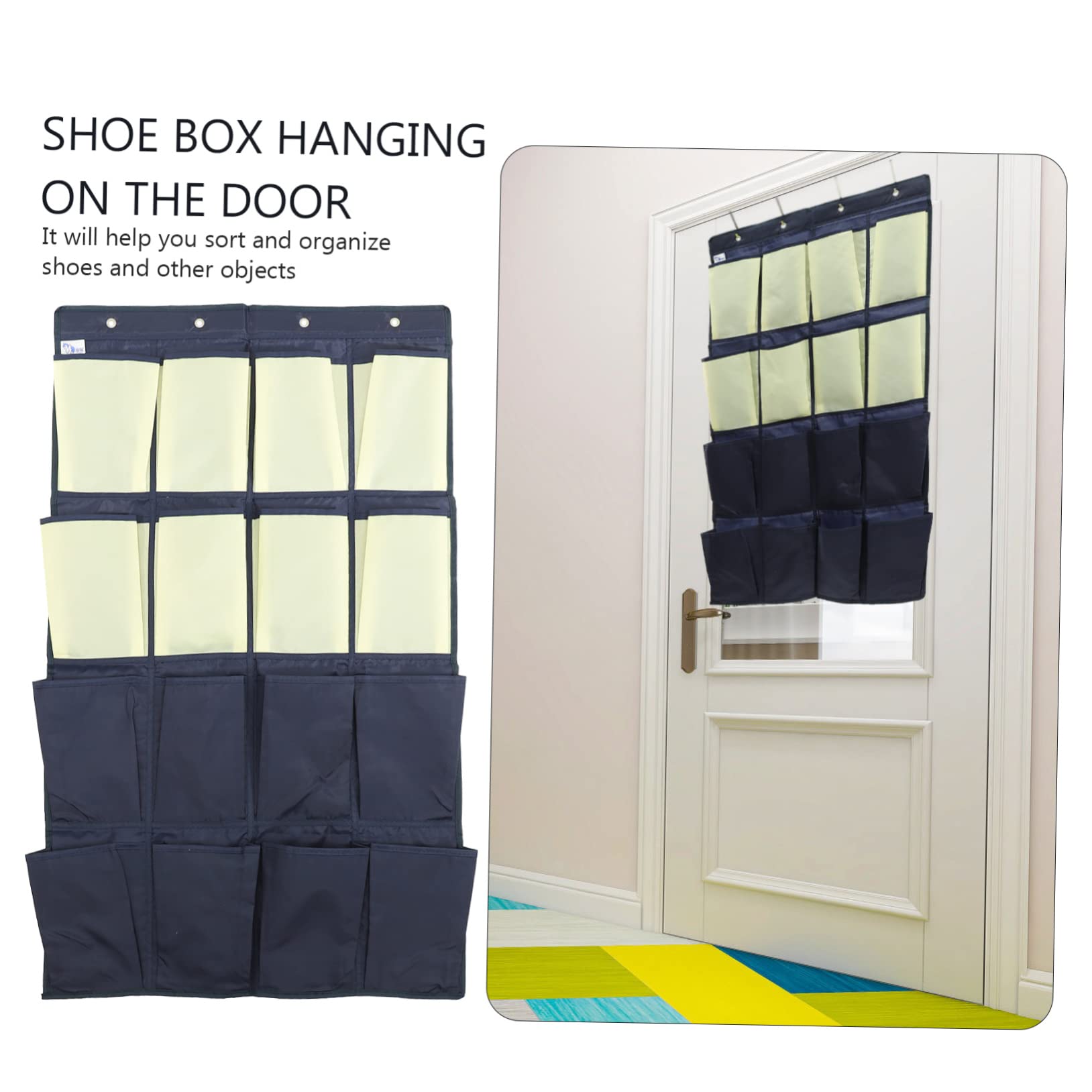ABOOFAN Storage Bag Over The Door Shoe Pouch Shoe Holder Bag Over The Door Shoe Holder Shoe Rack for Door Shoe Shelf Over The Door Shoe Organizer Shoe Bag Oxford Cloth Wardrobe