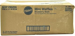 Blueberry Bash Mini Waffles, 2.47 Ounce -- 72 per case.