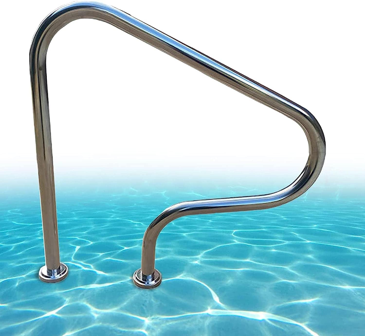 Pool Handrail Handle Grab Rails Swimming Pool Rail Pool Railing Pool Rails for Inground Pool Entry,260Lbs Load Capacity Swimming Pool Handrail,Easy Mount Hand Grab Rail (Color : 80x80cm)