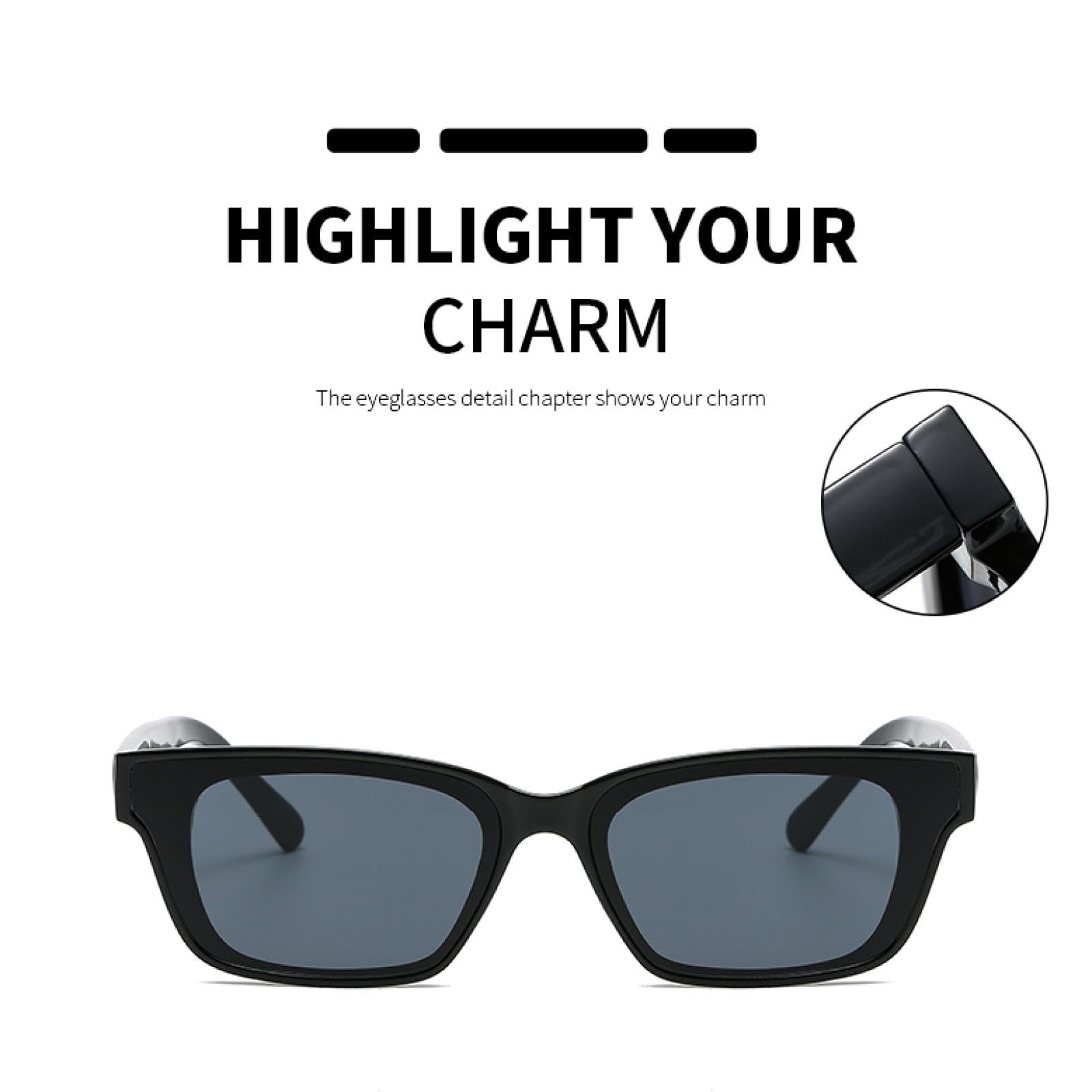 Gafas de sol con protección UV400 | Gafas de sol pequeñas tipo ojo de gato | Para hombre y mujer, para deportes al aire libre y conducción