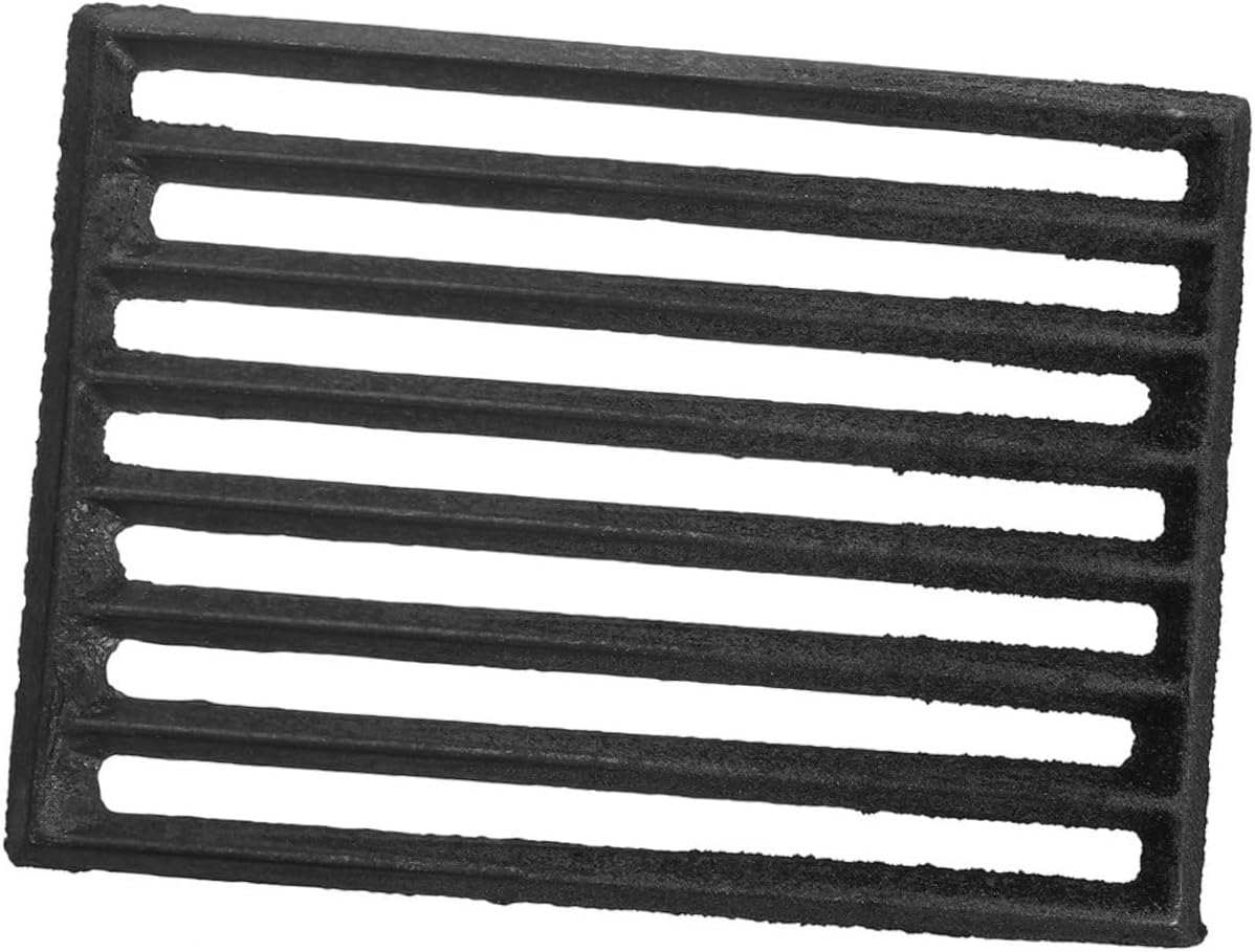 Rectangular Barbecue Grate High-Temperature Resistant Iron Firewood Grate for Outdoor Grilling and Versatile Fireplace Accessory
