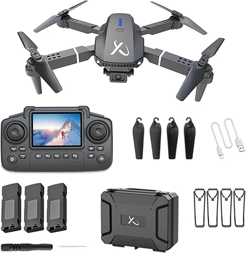 Falcon X 4K Drone with Built-in Screen Remote, Foldable FPV