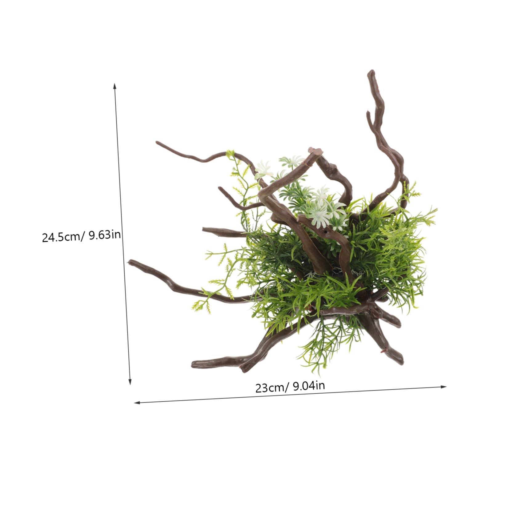 Happyyami Planta Artificial para Acuario Decorativa De Adorno De Paisaje Acuático Decoración De Pecera Lifelike para Crear Lifelike Acuarios y Tanques De Reptiles