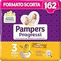 Pampers Progressi Midi, 162 Pannolini, Taglia 3 (4-9 Kg)