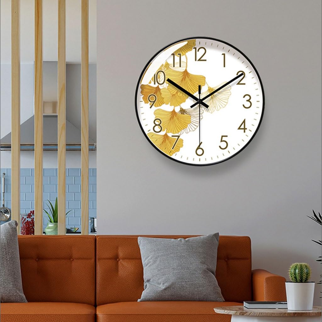Orologio da parete Orologio da parete al quarzo silenzioso con secondi di movimento Orologio da soggiorno Orologio da parete semplice for la casa Reloj De Pared(B)