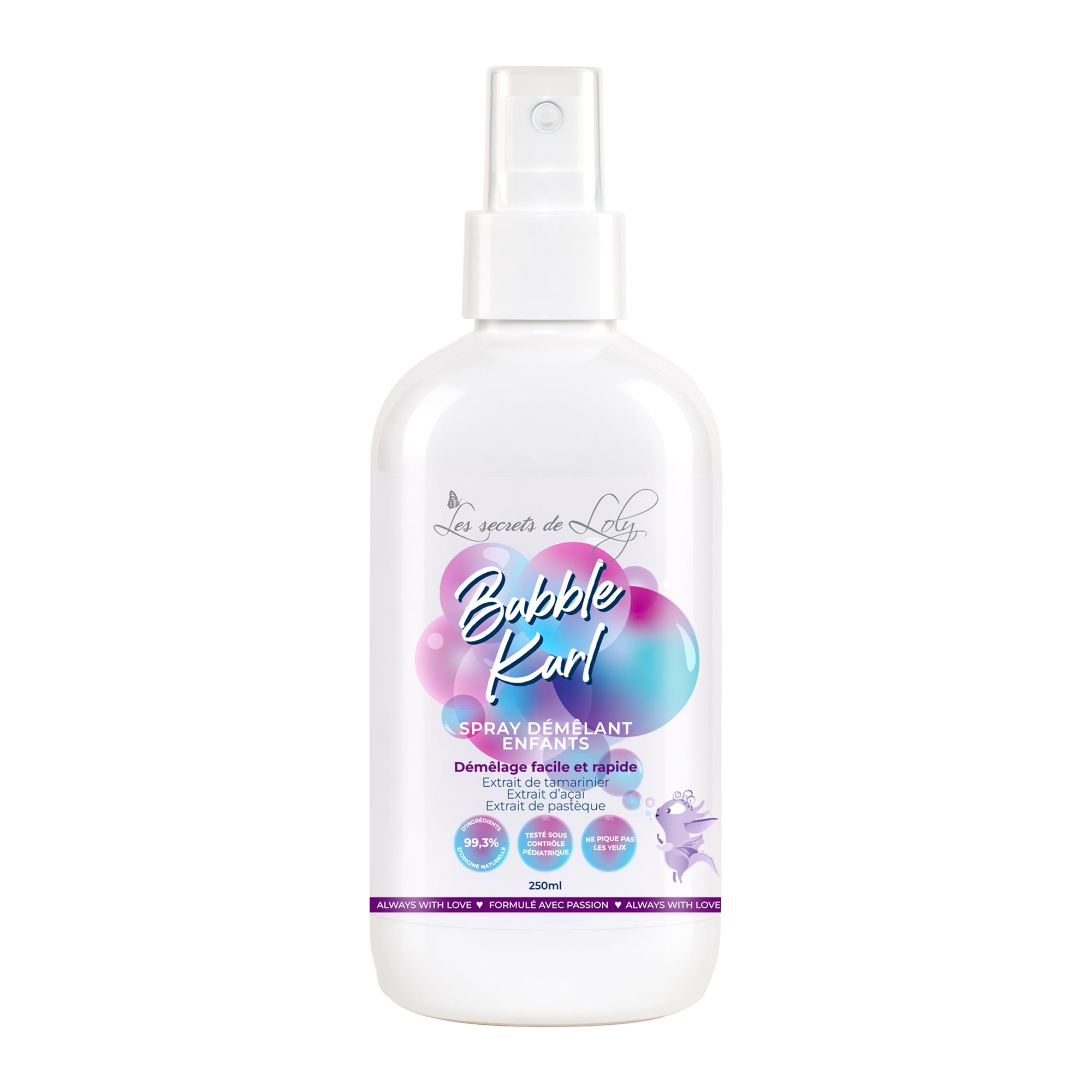 Secrets De Loly - Spray démêlant pour enfants – Soin naturel – 250ml
Secrets De Loly - Bubble Kurl Spray démêlant – Soin