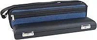 Estojo para Flauta de 16 Ou 17 Furos, em Couro Impermeável, com Alça de Ombro Ajustável, Alça de Mão E Bolso Externo. Ideal para Flauta Transversal de