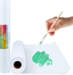 Joyooss Easel Paper Roll 18” x 984” (82’) 2 Pack, White Easel Painting Drawing Roll of Paper for Kids Art Supplies, Art and Craft Paper Roll for Crafting Activity and Drawing