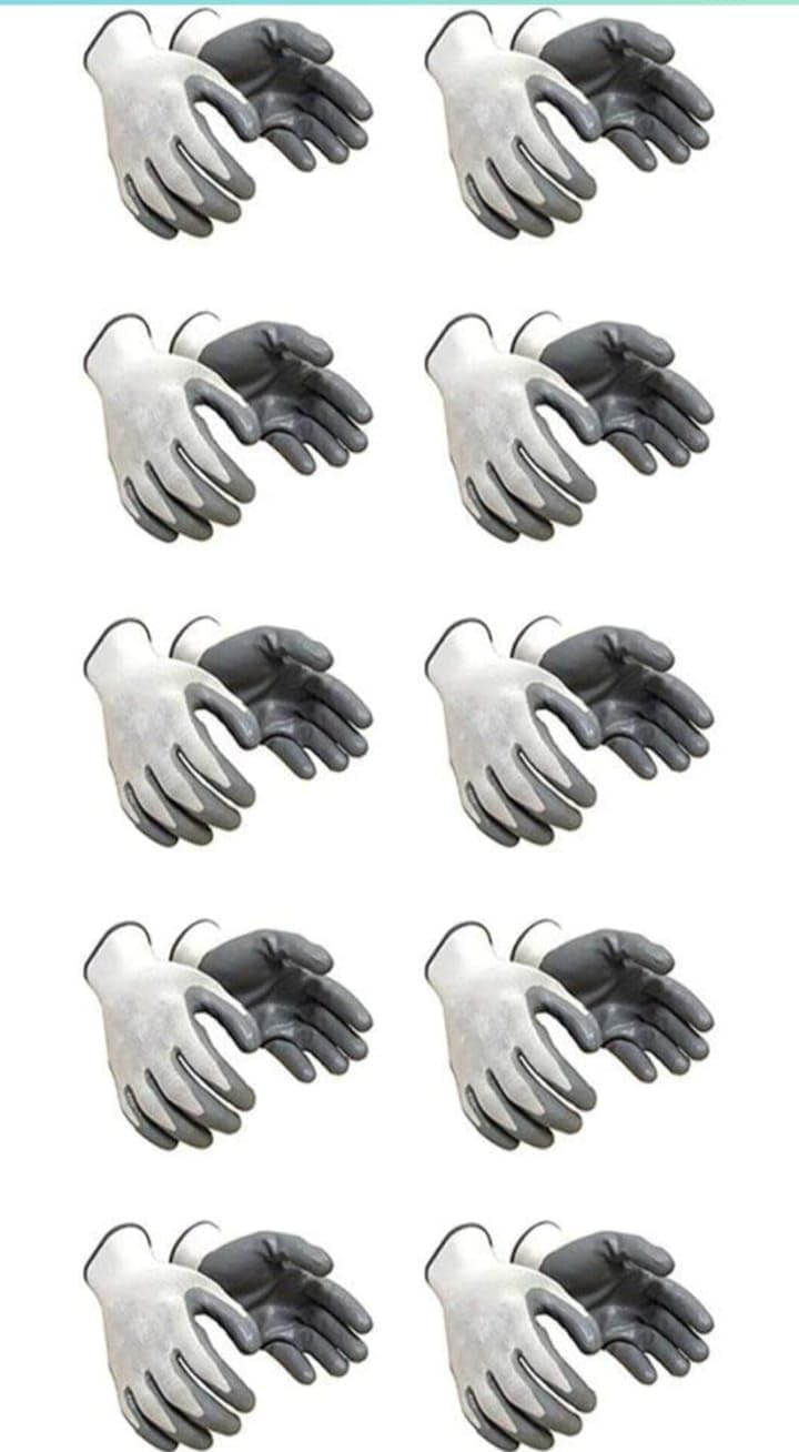 Nalmie Tile Locator Wall Tile Level Regulator Lifter – Adjustable Height Adjuster (Pack of 4) with Spirit Level Bottle & 10 Pairs of Safety Gloves 2