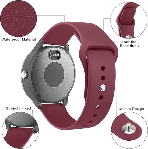 Miniatura 2 de Wanme Bandas para Garmin Venu 2 Plus Venu Sq Venu Vivoactive 3 Correa de reloj para mujeres y hombres, paquete de 3 correas deportivas de
