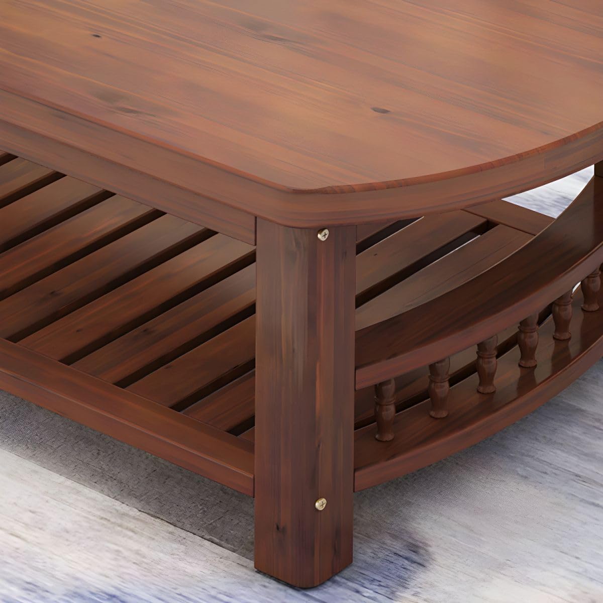 Amazon.com: RUNNUP 2-Tier Modern Coffee Table 55