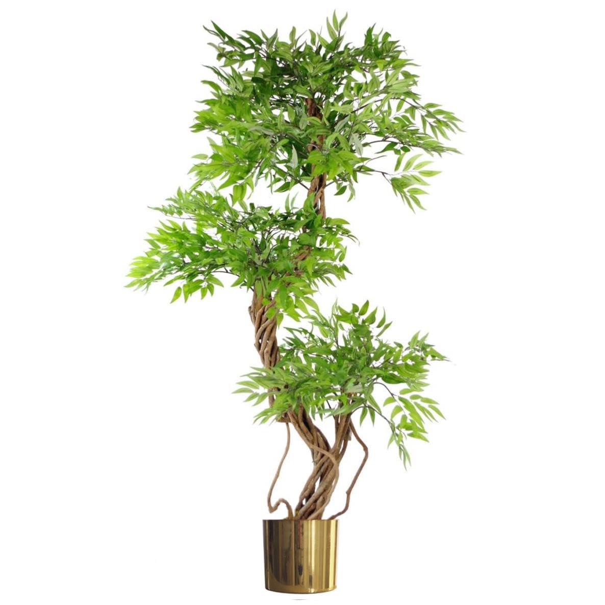 140cm Faux Tree in Metal Planter