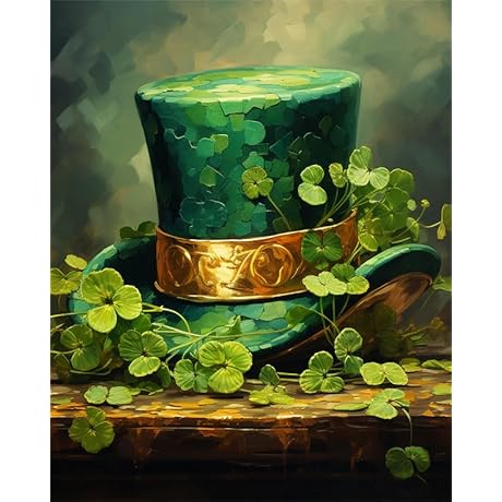 Zariocy 5D Diamond Art Painting Kits St. Patrick's Day, DIY Paint with Diamonds