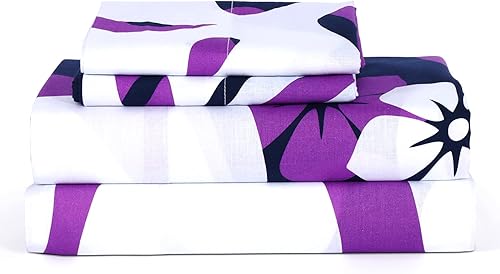 Miniatura 5 de VISI-ONE Extremely Stoked - Juego de sábanas tamaño King, 100 % algodón, con bolsillo profundo de 15 pulgadas, resistente a la decoloración,