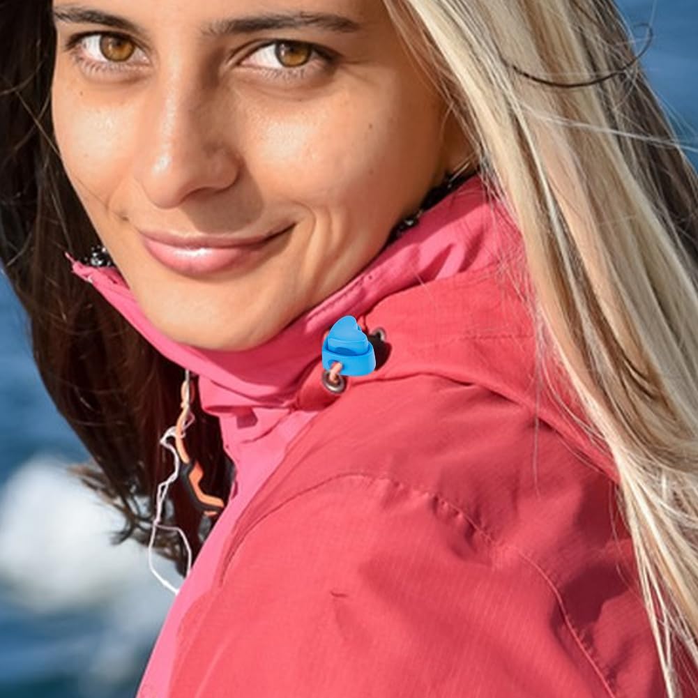 SUPERFINDINGS 44Pcs 11 Colors Heart Heart Knitting Needle Stoppers Plastic Cord Locks Colorful Knitting Needle Point Protector Adjustable Cord Stop Slider End Fastener for Drawstrings Crochet Supplies - Image 6