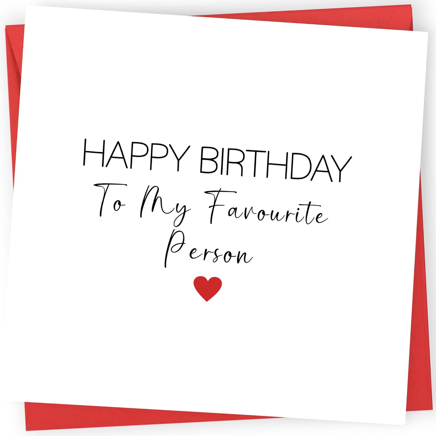 Printperfect - Boyfriend Birthday Card - Husband Birthday Card - 'Happy Birthday To My Fav