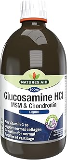 Glucosamine, MSM and Chondroitin Liquid, with Vitamin C, Apple and Blackcurrant Flavour, 500 ml