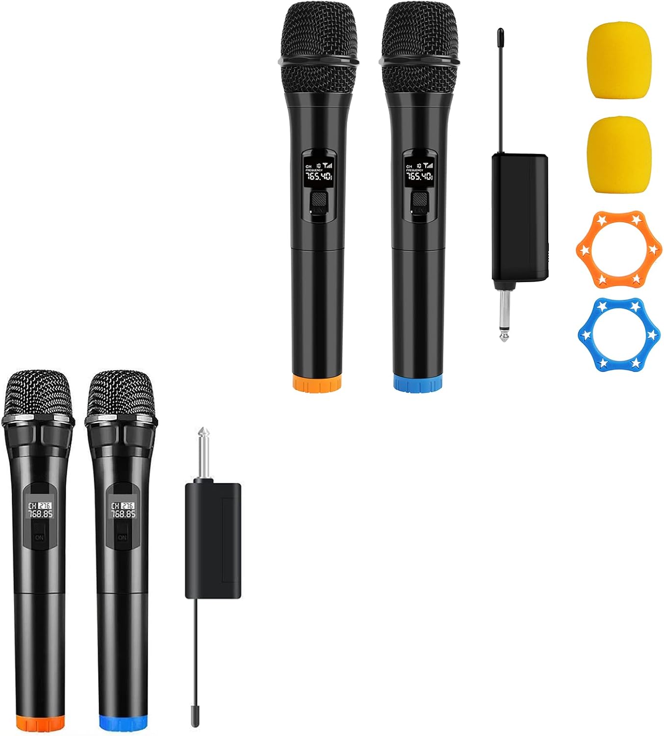 Wireless Microphone, Dual Portable Handheld Dynamic Karaoke