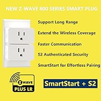 Vista 7 de Minoston Enchufe Z-Wave, enchufe inteligente 800, extensor de rango de repetidor integrado, rango LR de 1300 pies, requiere concentrador Z-Wave