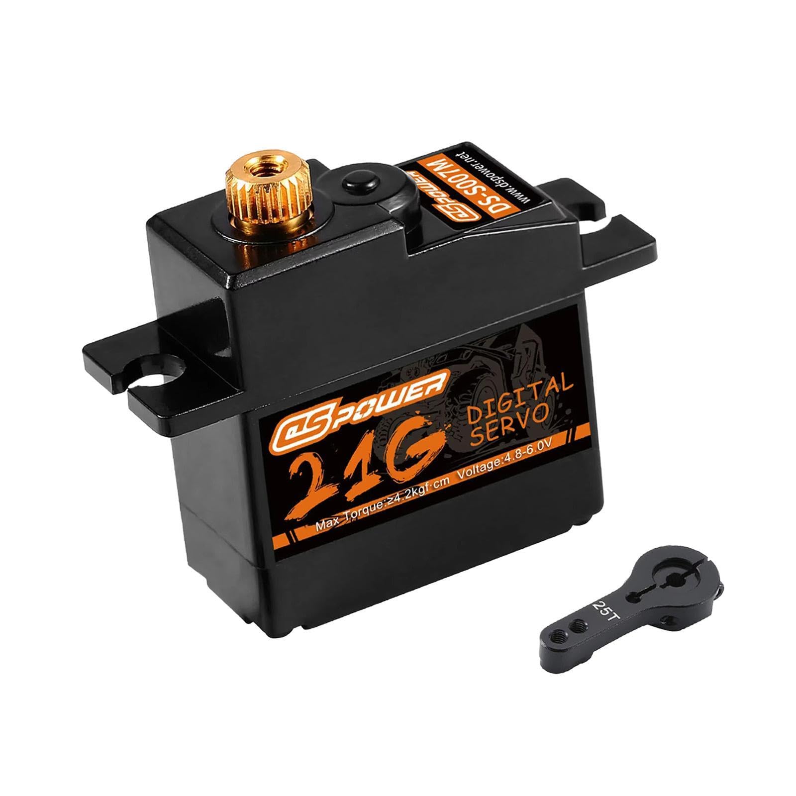 Gralara Gear Digital Servo Mini Servo RC Servo Getriebeservo Wasserdicht Metall Widerstandsfähig Hohe Präzision für RC Modellauto Flugzeug Boot Anwendung