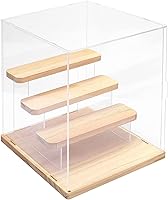 Vista 19 de Choowin Vitrina de acrílico transparente de 3 niveles para coleccionables, mini figuras, Pop Mart, Labubu, Sonny Angel, Smiski - Caja de exhibición