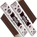 Violet Incense Sticks - Total 40 Insence-Sticks - Dual Pack of 20 Insense - Inciensos - Inscents - Natural Non Toxic Ingredients - Incents - Incence - Inscense - Insents