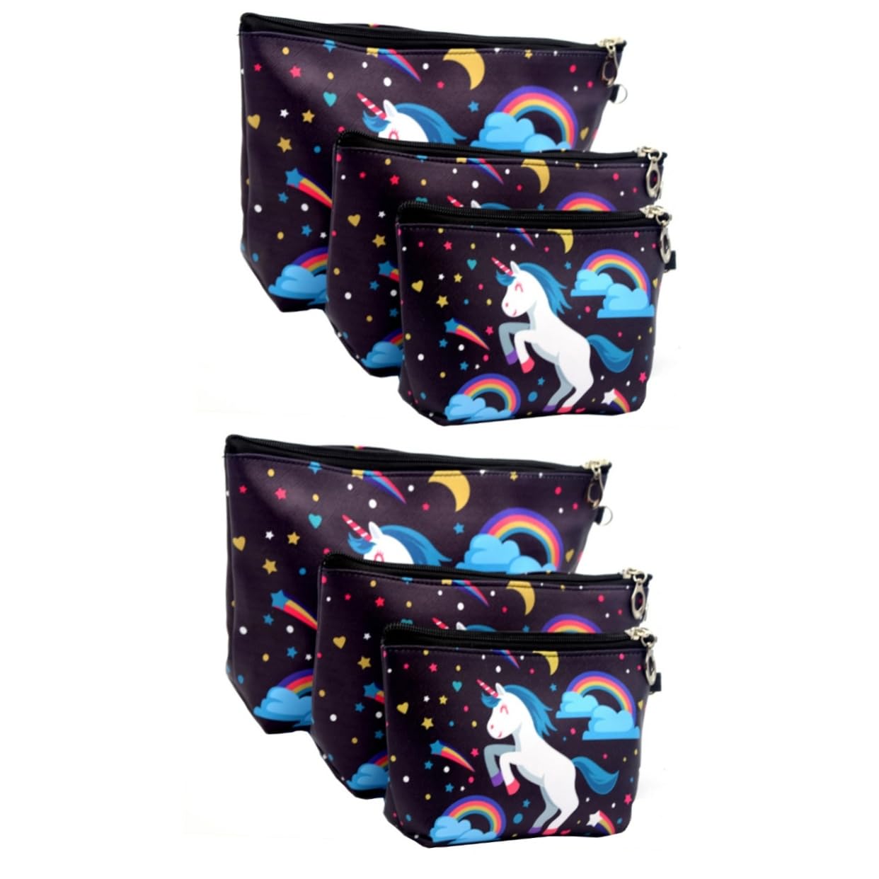 6 Piezas Bolsa De Cosméticos Impermeable Neceser para Maquillaje Bolsas De Lavado Bolsas De Cosméticos a Prueba De Agua Alta Capacidad Bolsa De Lavanderia