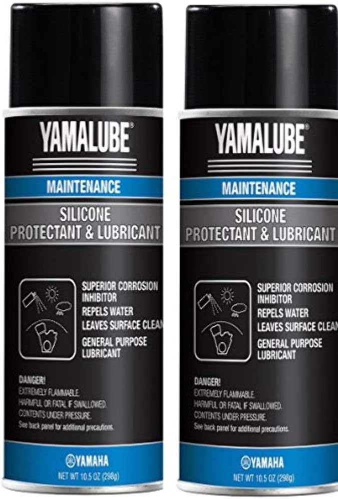 Yamaha Yamalube Silicone Spray Protectant & Lubricant, 12oz 2 Pack