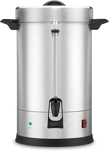 Vista 13 de Waring Urna comercial WCU30 de café, capacidad para 30 tazas, acero inoxidable, 1500 W, 120 V, enchufe de 5 a 15 fases, color plateado