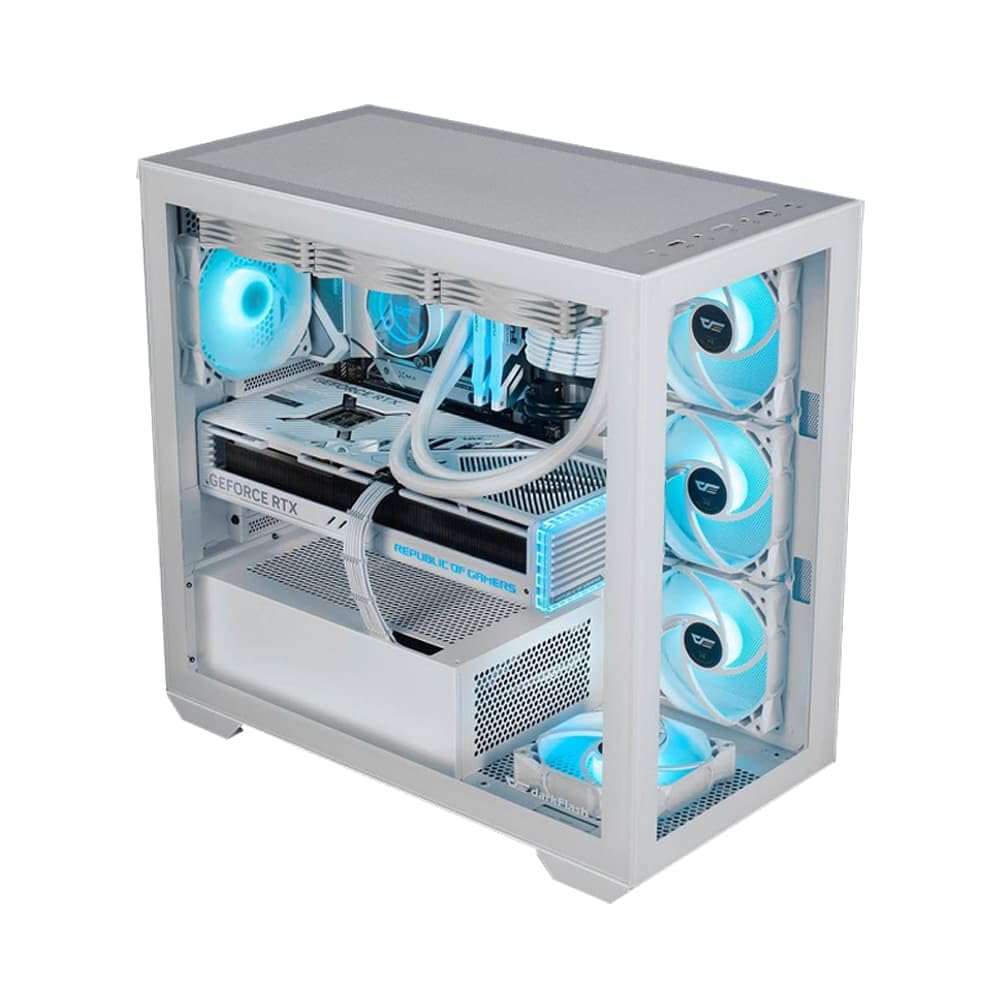 GAME SEKRET Max Gaming PC - Intel Core i9-14900K | GeForce RTX 5060Ti 16GB GPU | 32GB DDR5 RAM | 2TB M.2 NVMe SSD | 240mm w/LCD Liquid Cooler | Z790 MB | 750W 80+ Gold PSU | WiFi/BT/Win11 Pro 9 14900KF | RTX 4070 12GB | 32GB RAM | 1TB SSD