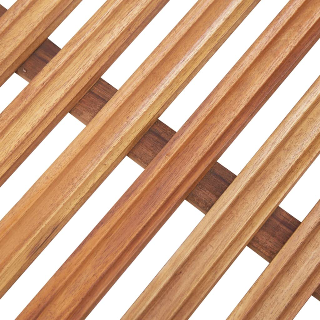 Alfombra de baño (2 piezas, madera de acacia maciza, 56 x 37 cm, antideslizante, para baño, bañera y ducha