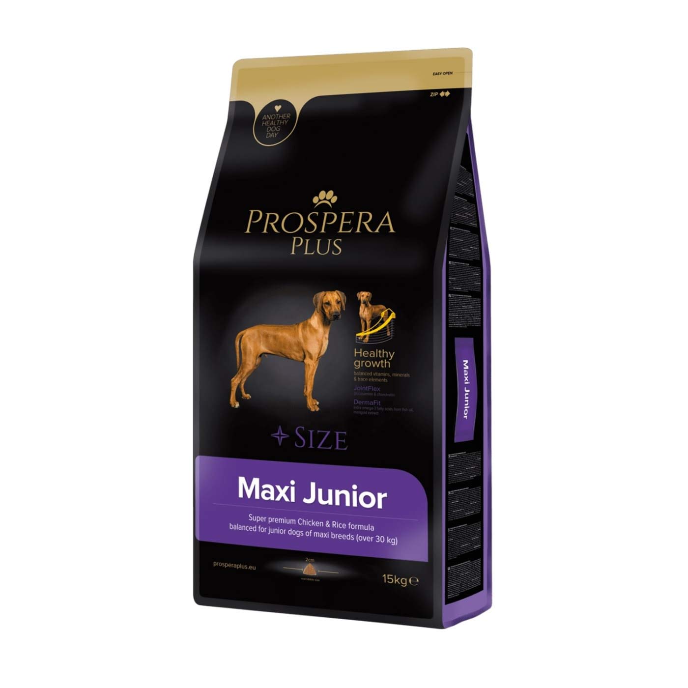Pienso Perros Jóvenes Raza Grande - Maxi Junior Superpremium Pollo y arroz - 15KG