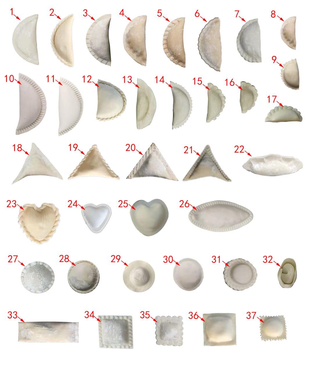 TXMACHINE® automatic Samosa machine custom size small/big size pierogi/empanada/Spring roll/gyoza dumpling maker machine dough speed adjusted (Ordinary molds with larger dimensions, 220V/60HZ)
