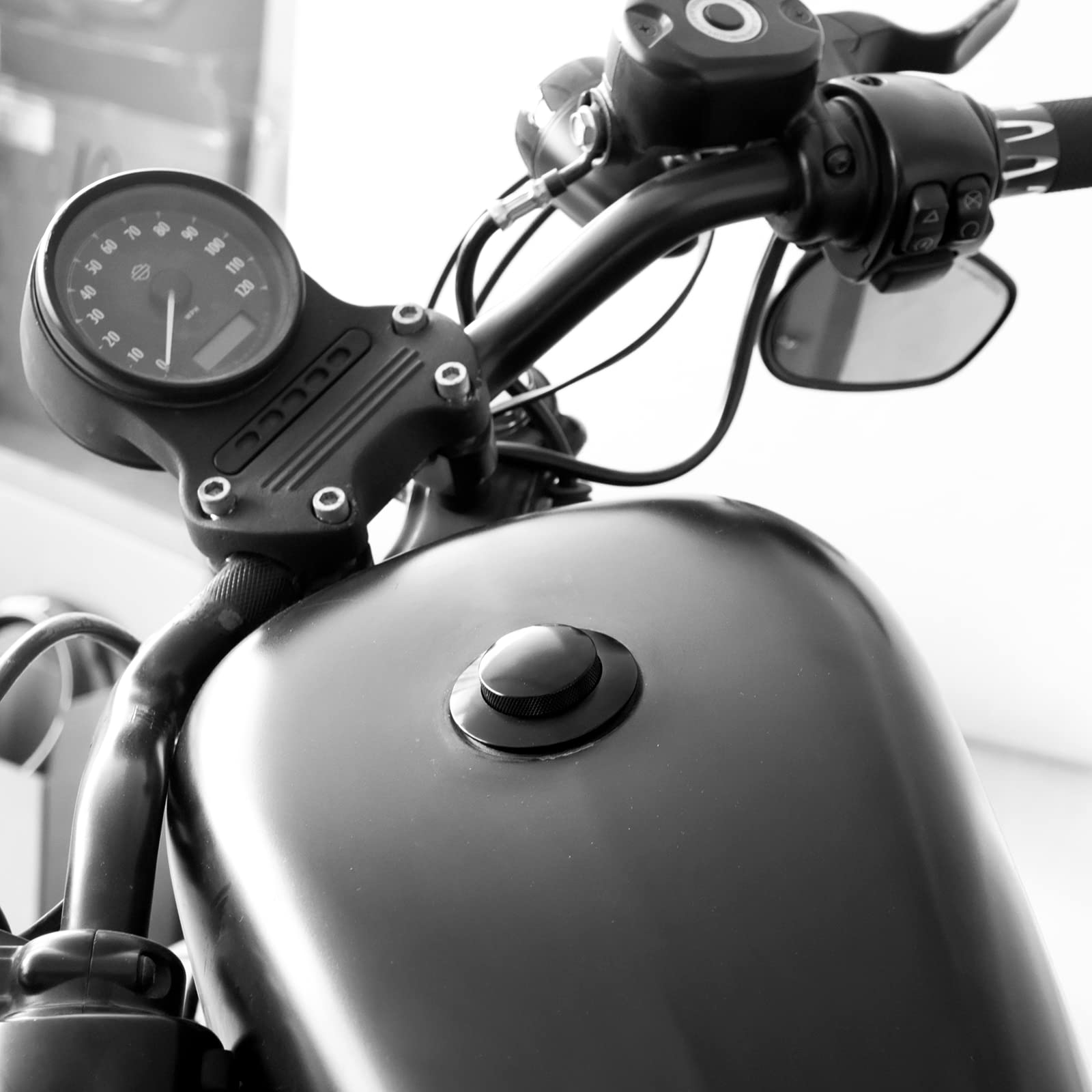 Amazon.com: HDBUBALUS Motorcycle Flush Push Up Gas Cap Fuel Tank