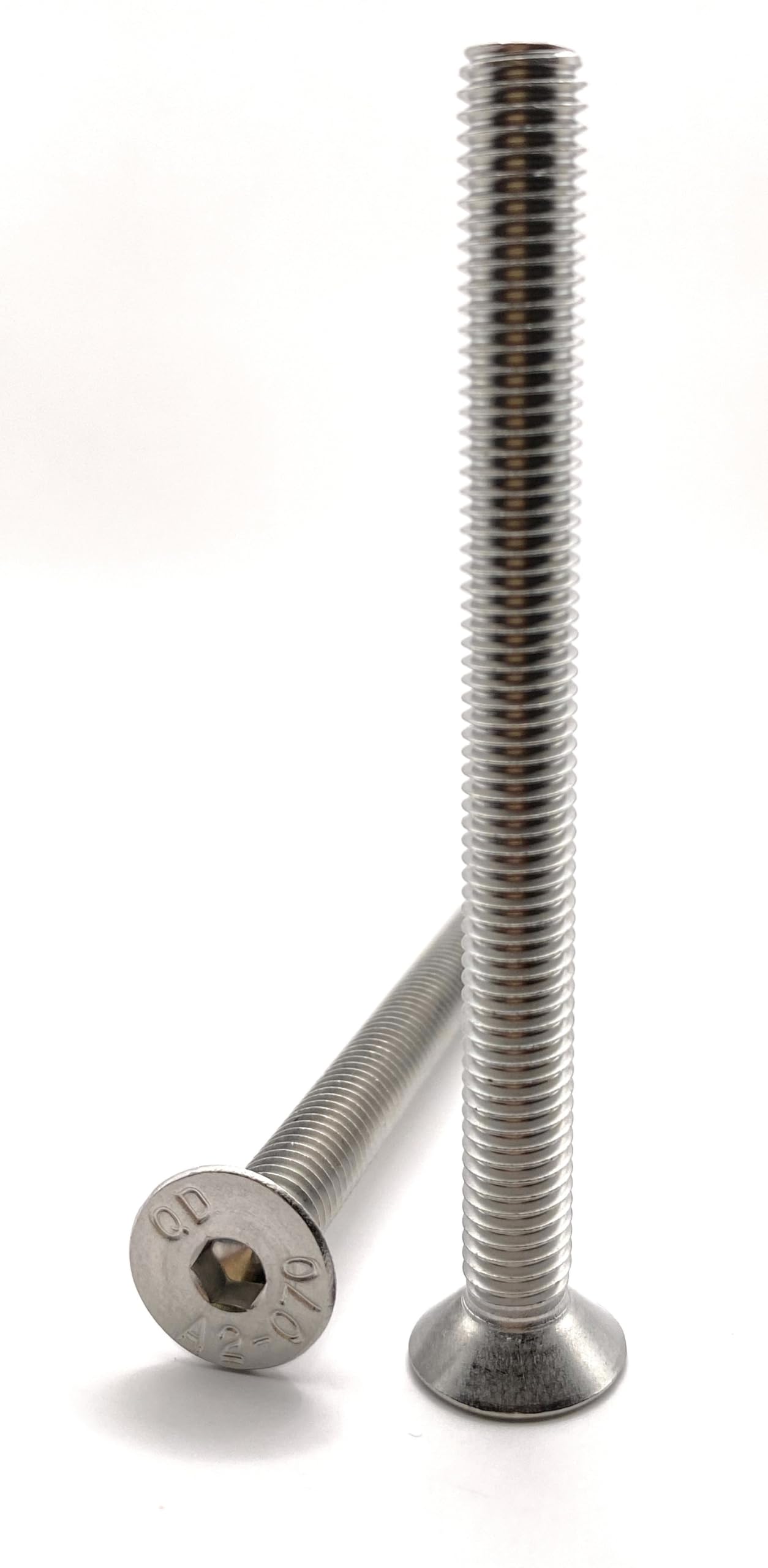 Screws M8 x 90 mm Countersunk Head BTR Made of A2 Stainless Steel, M8 x 90mm