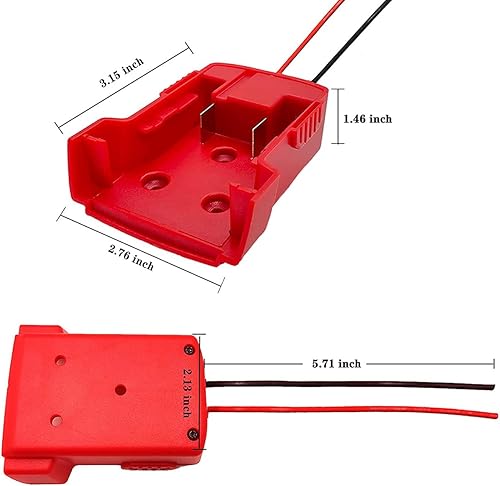 Miniatura 8 de Adaptador de batería Power Wheels Conector de alimentación portátil con cable de 5.3 pulgadas de longitud para bicicleta eléctrica, monopatín, coche