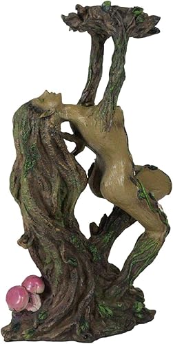Miniatura 5 de Ebros Gift Candelabro de té votivo con forma de árbol celta Gaia Dryad Ent Diosa de la Tierra nativa Candelabro de la vela del árbol de la vida