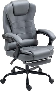 Big and Tall Executive Office Chair Ergonomic Chair with Footrest, Gray