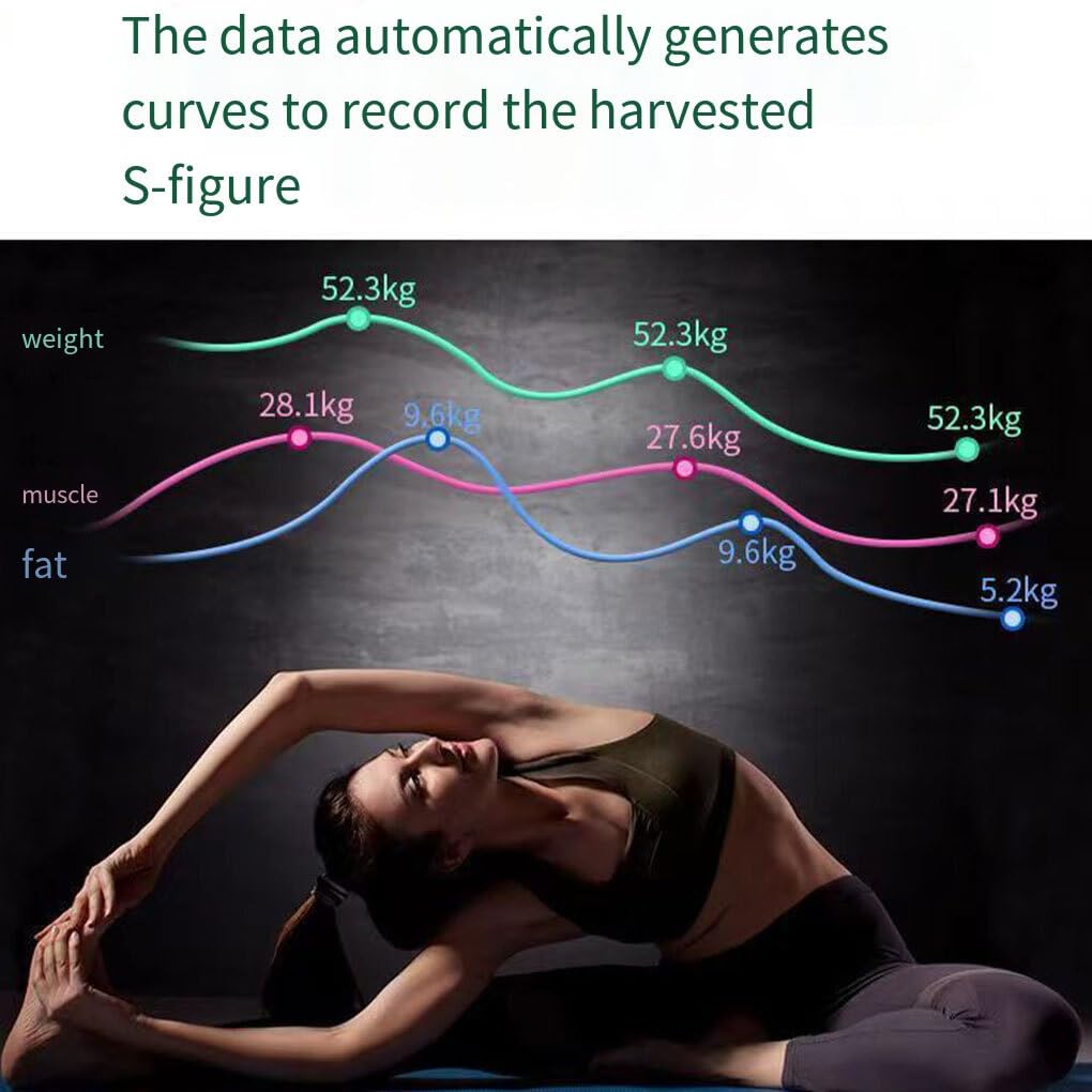 Ailan Dispositivo di misurazione del grasso corporeo Dati in tempo reale Compatto e facile da monitorare per la salute Adipometro corporeo scientifico digitale ABS Peso, Rosa