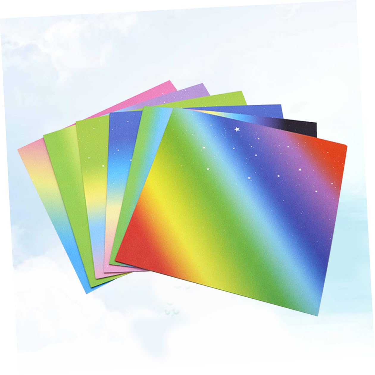 jojofuny 522 Piezas Papel para Papiroflexia Doble Cara con Colores Degradados Papel Cuadrado para Origami Creativo Material Seguro para Manualidades Diy para Adultos