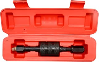 MDEOOSKY Diesel Injector Removal Tool with Slide Hammer, Common Rail Injector Remover, Car Accessories Injector Puller Includes M8, M12, M14 Thread Adapters