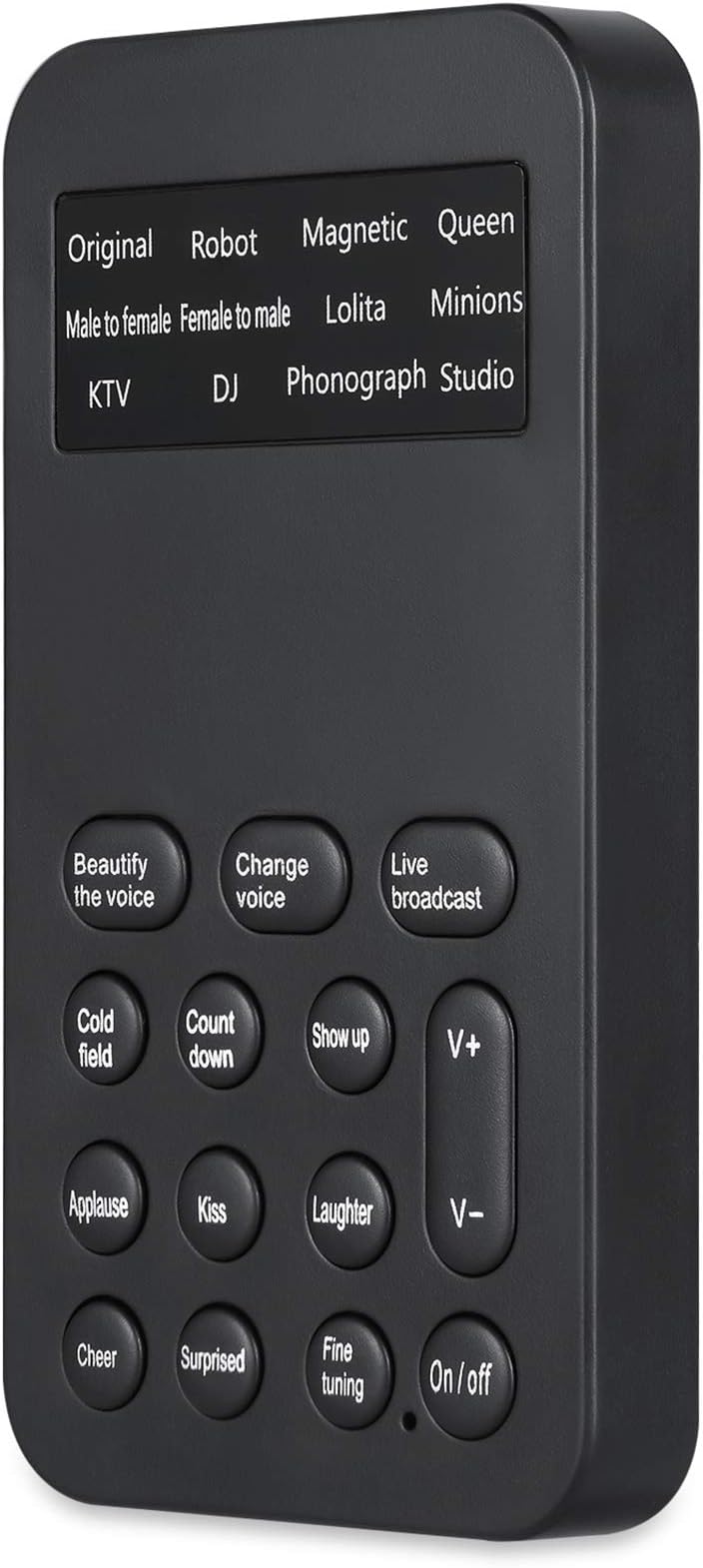 Eacam Mi.ni Voice Changer Sound Effects Machine Audio Ca.rd Sound Changer Plug & Play 8 Sound Effects for Live Streaming Online Chatting Singing for Smartphone Tablet PC
