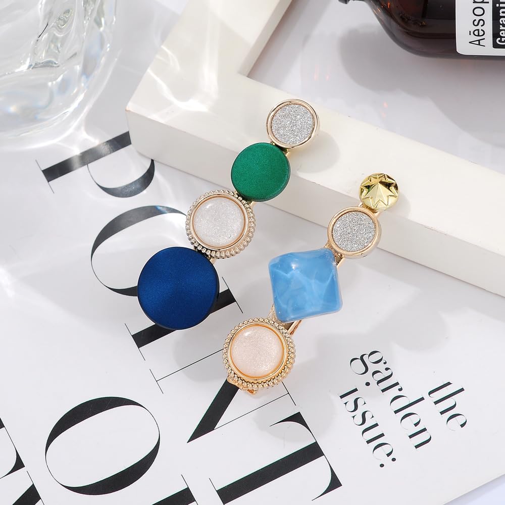 ANNACREATIONS 8 PCS Premium Korean stylish Hair Clips For Women And Girls, Multicolor (Star) - Image 2 thumbnail