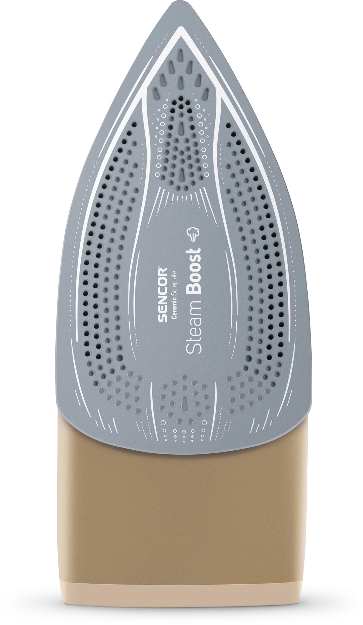 Sencor ferro da stiro a vapore con piastra in ceramica, 2600w, colpo vapore 160 g/min, anticalcare, stiratura verticale, serbatoio 470 ml, tecnologia anti-goccia, cavo 1,9 m