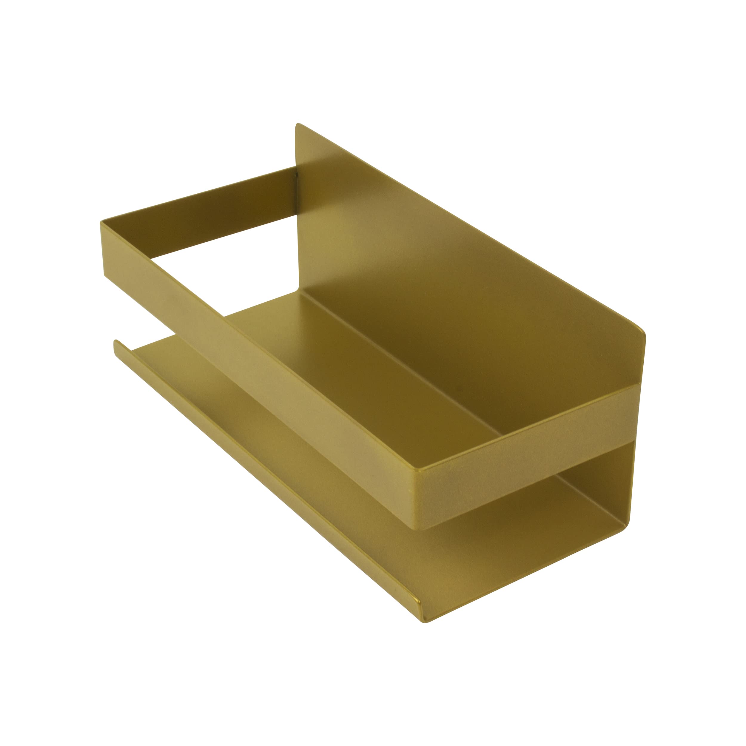 Duschregal, selbstklebend, für Badezimmer, Eckregal, Organizer, Küchenregal, Regal für Küche, Gewürzregal (Gold)