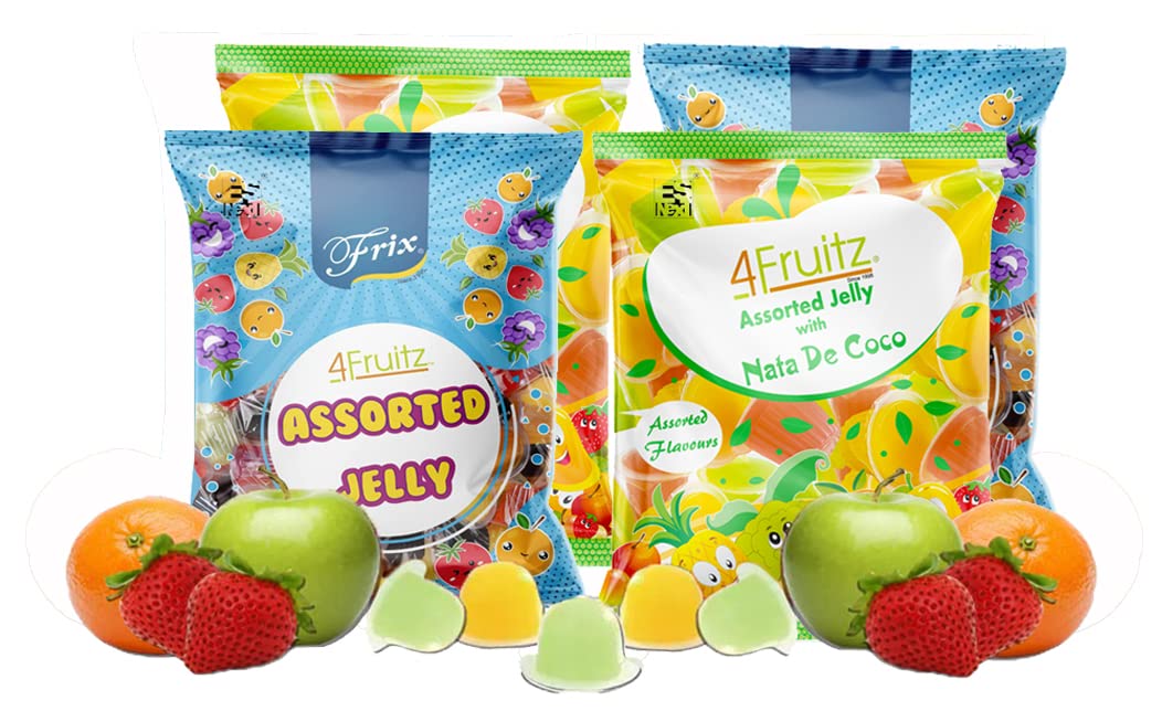 Frix Powder Buy Frix Assorted Jelly & Nata De Coco Jelly (300g x 4 Packs) Online at ...