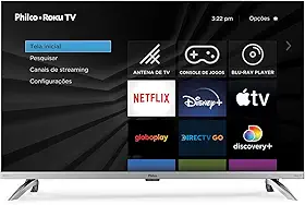 Fast Smart TV Philco 32” PTV32G7PR2CSBLH Dolby Audio Led Bivolt