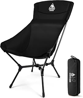 ONETIGRIS OasisFlex Camping Chair,High Back Folding Chair with Carry Bag,Great for Camping,Beach,Picnic,Park,Lawn,Sports and Outdoor Events