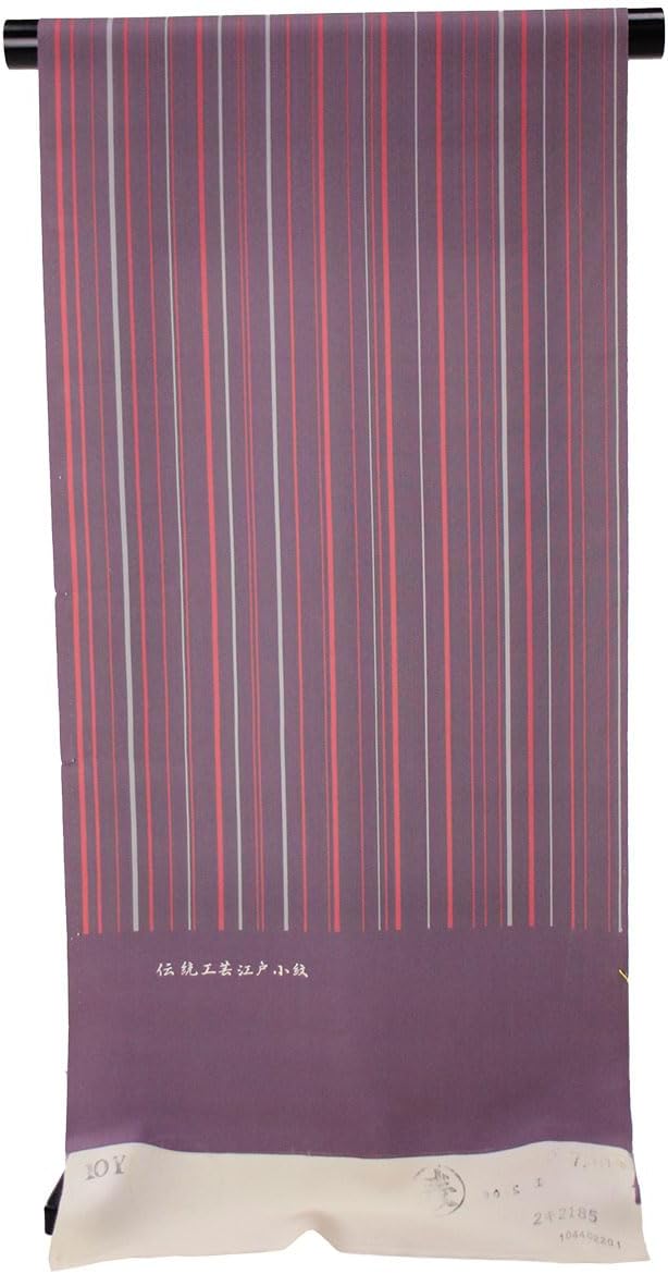 花織半巾帯』黒・青・濃紫縞 竺仙製 琉球絣 半幅帯(帯のみの出品).