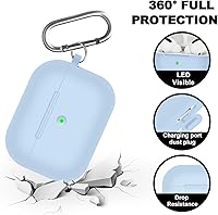 Vista 301 de Funda para AirPods Pro con kit de limpieza, funda de silicona suave para Apple AirPod Pro de 1ª/2ª generación, accesorios de funda AirPods Pro/Pro 2